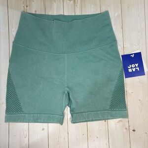 JoyLab Sage Green High Rise Athletic Shorts Harbor Color Bike Shorts Small